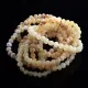 10 Milk BAROQUE Baltic amber adult stretch bracelets 19cm
