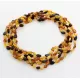 5 Multi BEANS Baltic amber adult necklaces 51cm