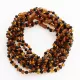 10 Multi BAROQUE teething Baltic amber necklaces 32cm