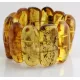 Large Baltic Amber Fossil stretch bracelet 20cm
