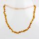 Honey BAROQUE Baltic amber teething necklace 32cm