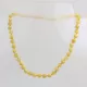 Milk BAROQUE Baltic amber teething necklace 32cm