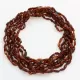 10 Cognac BEANS Baltic amber adult wholesale necklaces 50cm