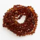 10 Big Cognac BAROQUE Anklets Bracelets 25cm