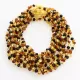 10 Multi BAROQUE Baltic amber teething necklaces 33cm