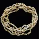 5 Raw White BAROQUE Baltic amber adult necklaces 46cm