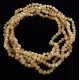 5 Raw Butter BAROQUE Baltic amber adult necklaces 46cm