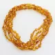 5 Honey BEANS Baltic amber adult necklaces 47cm