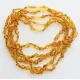 5 Honey BEANS Baltic amber adult necklaces 46cm