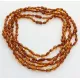5 Cognac BEANS Baltic amber adult necklaces 49cm