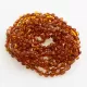 10 Cognac Baltic Amber Anklets 25cm