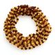 10 Raw Multi BAROQUE Baltic amber teething necklaces 32cm