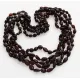 5 Cherry BEANS Baltic amber adult necklaces 51cm