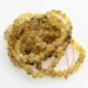 10 Large Raw Green BAROQUE Baltic Amber Stretchy Bracelet 19cm