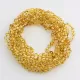 10 Lemon BAROQUE teething Baltic amber necklaces 30cm