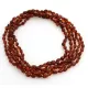 5 Cognac BEANS Baltic amber adult wholesale necklaces 46cm
