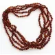 5 Cognac BAROQUE Baltic amber adult necklaces 64cm