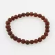 Raw Ruby BAROQUE Baltic amber stretch bracelet 19cm