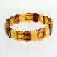 Multi pieces Baltic amber elastic bracelet 19cm