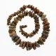Large Dark Baltic amber beads necklace 63cm