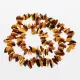 Multi thorns Baltic amber necklace 22in