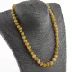 Butter BAROQUE beads Baltic amber necklace 46cm