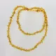 Honey BAROQUE Baltic amber necklace 63cm