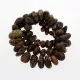 Large dark BAROQUE beads Baltic amber neclace 62cm