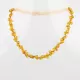 Multi-strand Baltic amber woven teething necklace 32cm