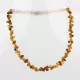 Multi-strand Baltic amber woven teething necklace 36cm