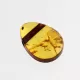 Natural Baltic Amber Hole Pendant 1.3g