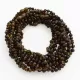 10 Dark BAROQUE teething Baltic amber necklaces 32cm