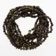 10 Dark BAROQUE Children Baltic amber necklaces 36cm