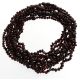 10 Ruby BAROQUE teething Baltic amber necklaces 38cm