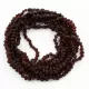 10 Raw Ruby BAROQUE teething Baltic amber necklaces 32cm