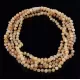 5 Butter BAROQUE beads Baltic amber adult necklaces 45cm