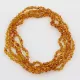 5 Honey BAROQUE Baltic amber adult necklaces 46cm