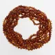 10 Cognac BAROQUE teething Baltic amber necklaces 32cm