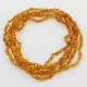 5 Honey BAROQUE Baltic amber adult necklaces 45cm