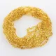 10 Lemon BAROQUE Baltic amber teething necklaces 38cm