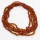 5 Cognac BAROQUE Baltic amber adult necklaces 55cm