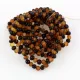 10 Multi Stretch BAROQUE Baltic amber adult bracelets 19cm