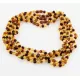 5 Multi BAROQUE Baltic amber adult necklaces 50cm