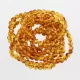 10 Honey BAROQUE Baltic amber adult stretch bracelets 19cm