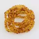 6 Honey BAROQUE Baltic amber adult stretch bracelets 19cm