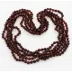 5 Cognac BAROQUE Baltic amber adult necklaces65cm