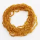 10 Honey BAROQUE Baltic amber adult necklaces 50cm