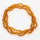 3 Honey BAROQUE Baltic amber adult necklaces 46cm