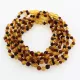 7 Raw Multi BAROQUE Baltic amber teething necklaces 32cm