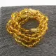 5 Lemon BAROQUE Baltic amber adult bracelets 20cm